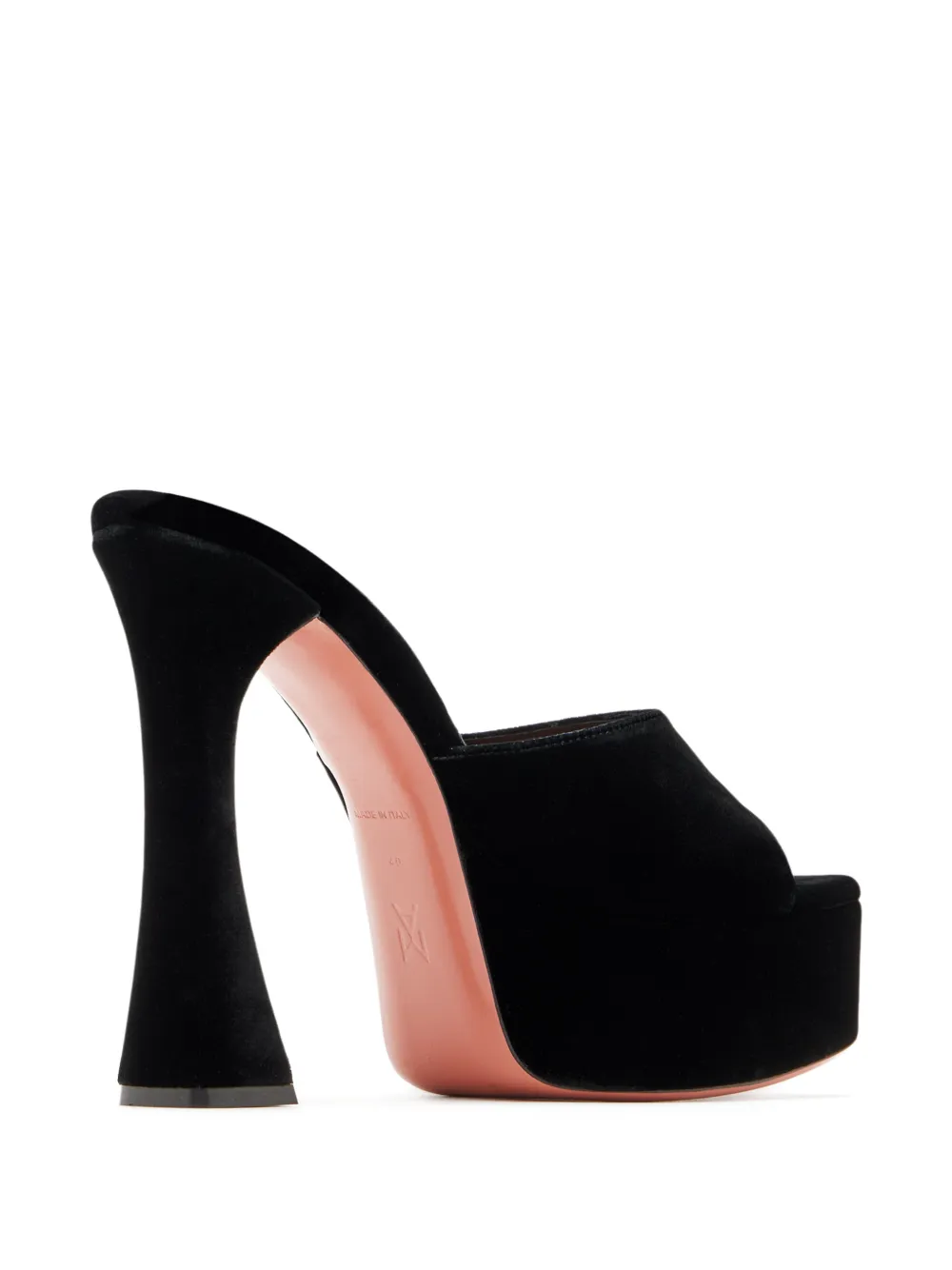 Amina Muaddi Dalida sandalen met plateauzool Zwart