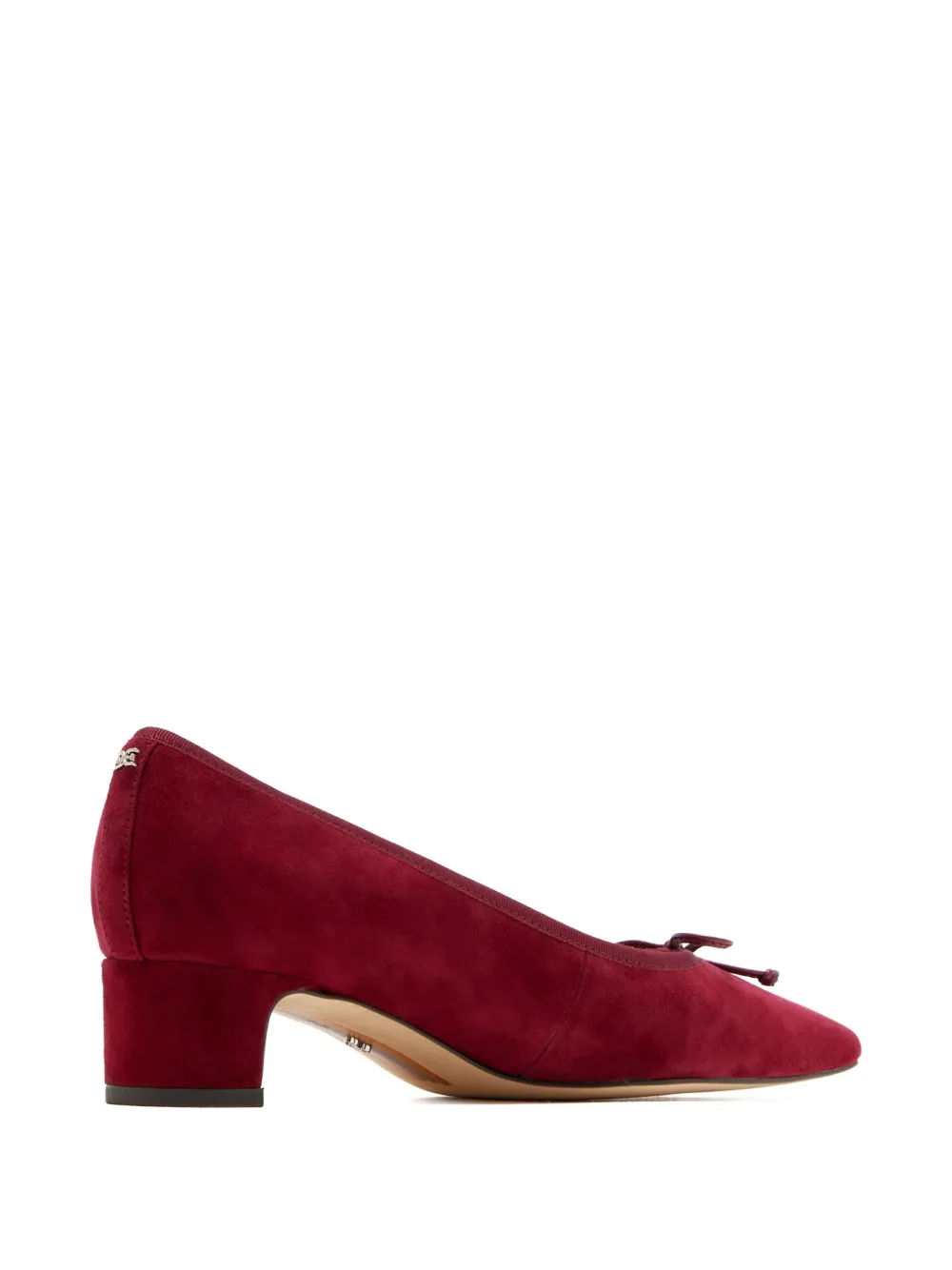 Sam Edelman 40 mm suède pumps verfraaid met strik Rood