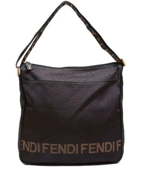 Fendi Pre-Owned 1990-2000s logo-strap shoulder bag 