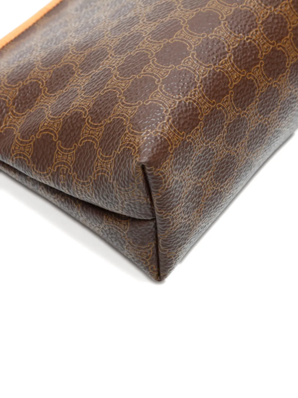 CELINE Pre-owned 1990-2000s Macadam Zip Pouch In Brown