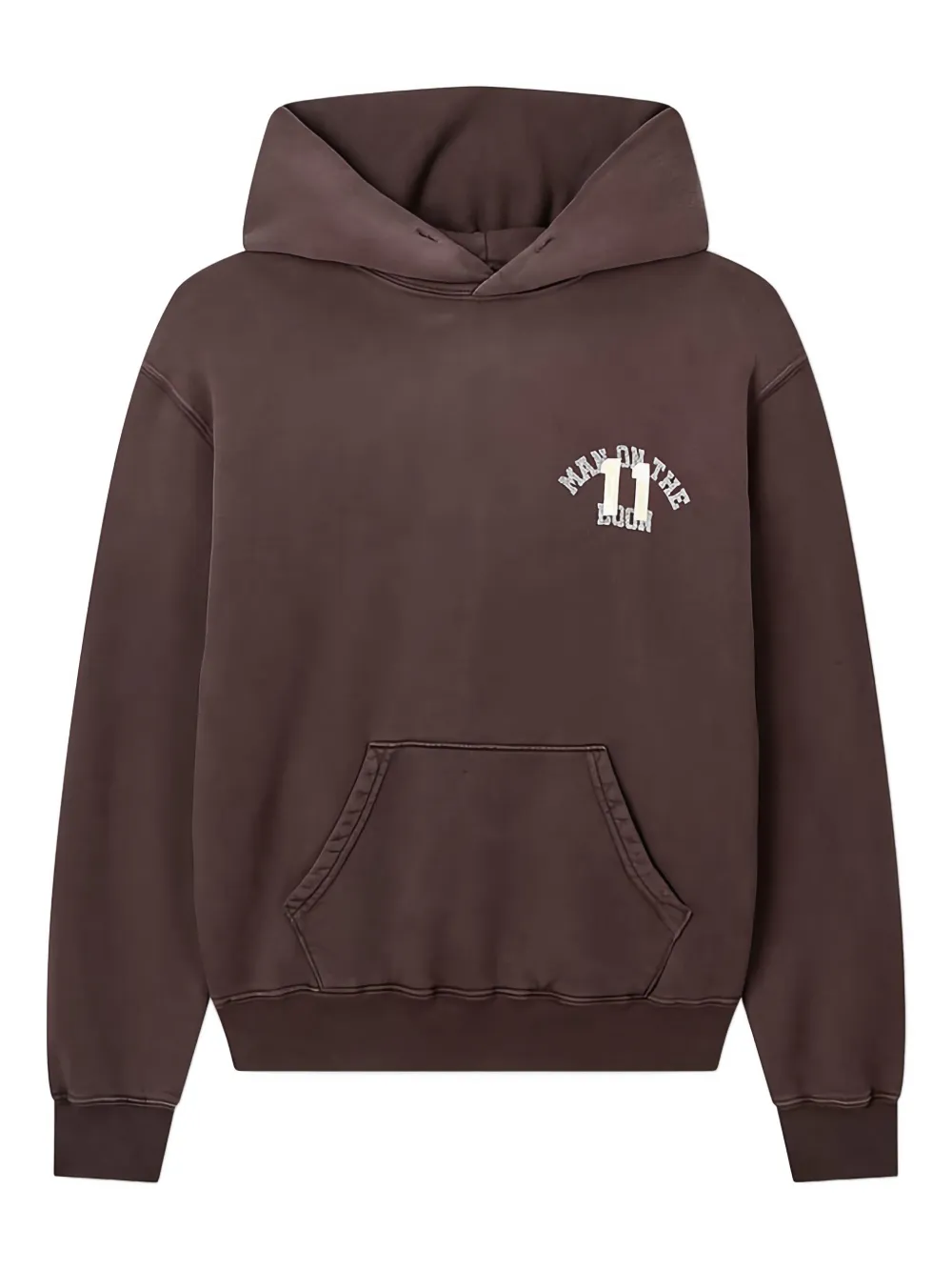 Man On The Boon. logo-detailed hoodie | Brown | Image 1