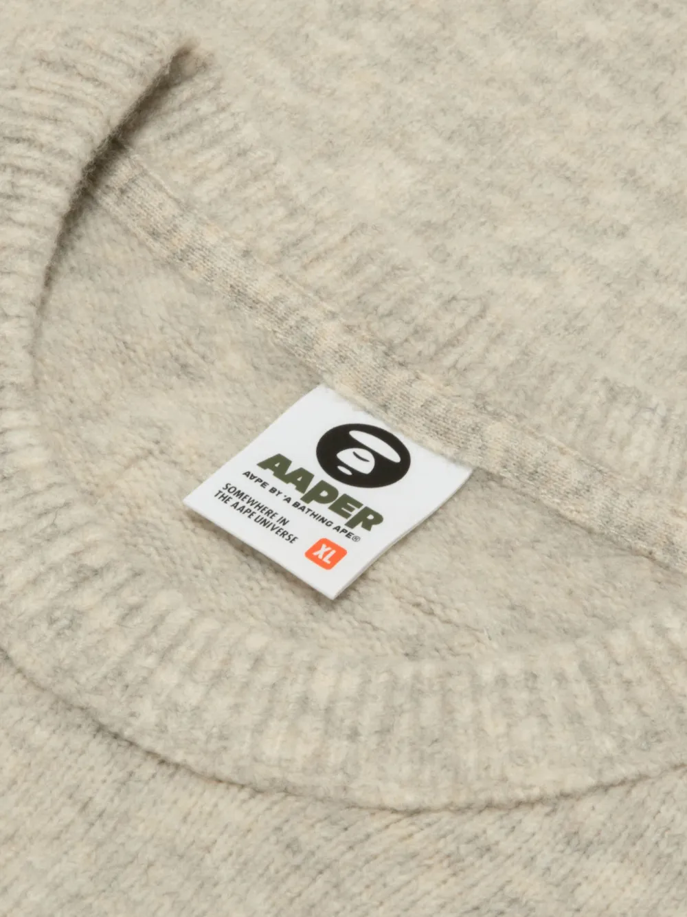 Aape By A Bathing Ape Logo Graphic Sweater In Neutral