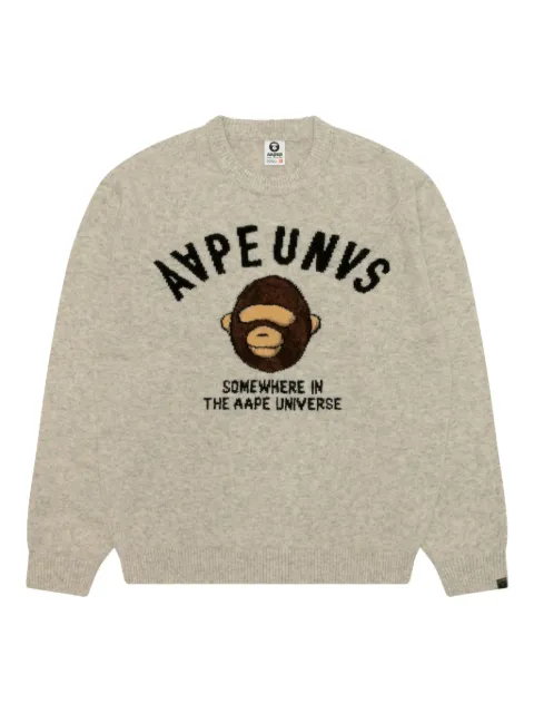 AAPE BY *A BATHING APE® logo graphic sweater
