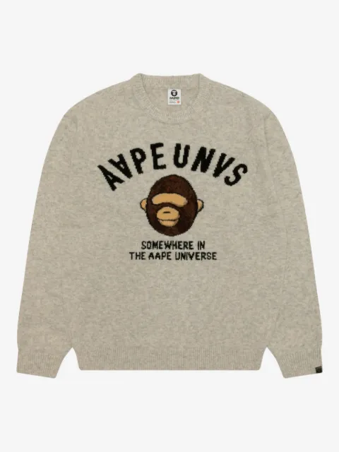 AAPE BY *A BATHING APE® logo graphic sweater