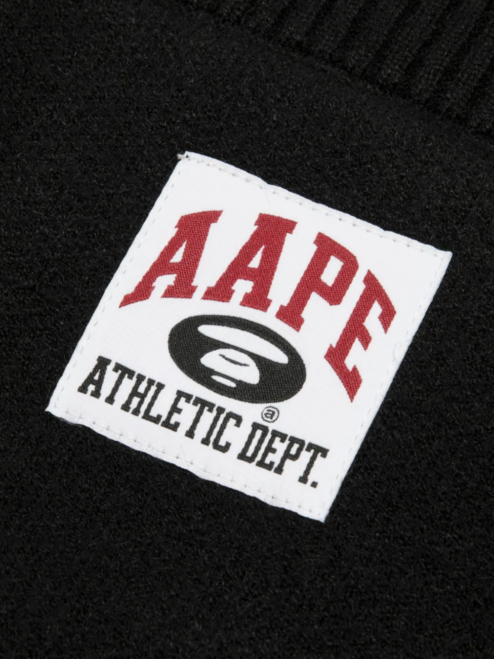 Aape By A Bathing Ape Appliqué Pockets Cardigan In Black