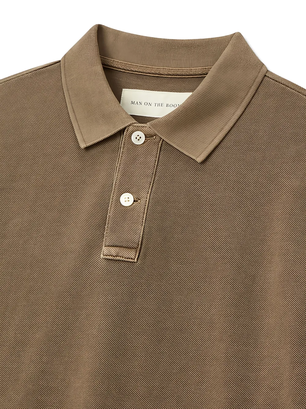 Man On The Boon. Long-sleeved Polo Shirt In Green