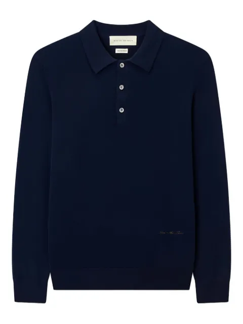 Man On The Boon. cashmere polo shirt