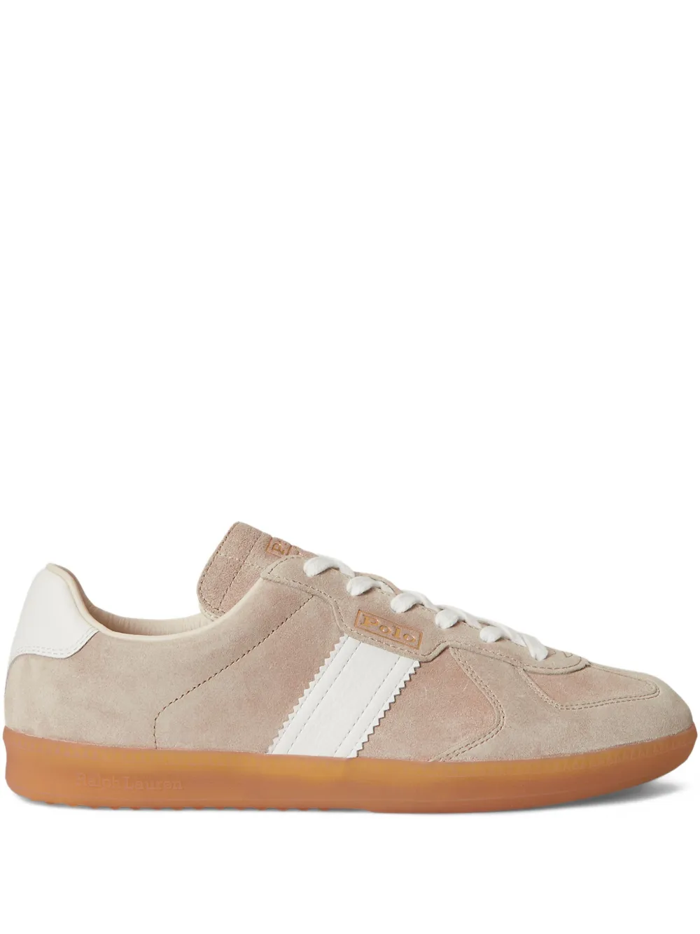 Polo Ralph Lauren Leren sneakers met logo Wit