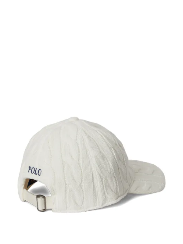 Polo Ralph Lauren ケーブルニット キャップ | ホワイト | FARFETCH JP