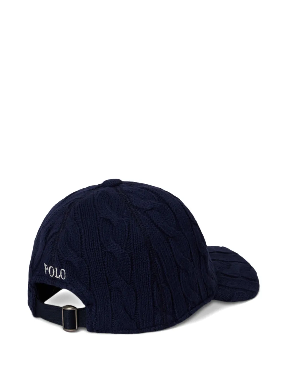 Polo Ralph Lauren Kabelgebreide pet met logodetail Blauw