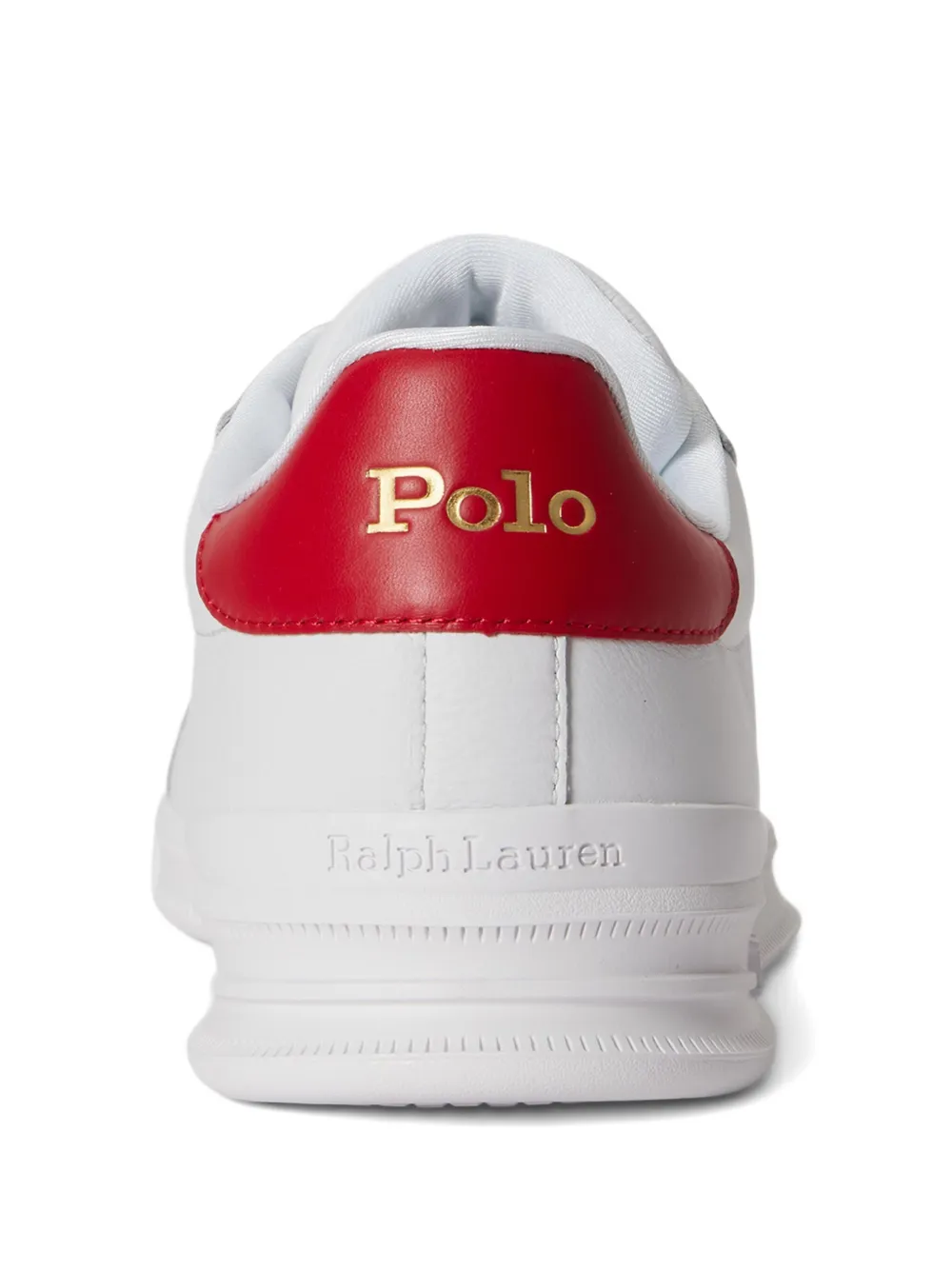 Polo Ralph Lauren Leren sneakers met logo Wit