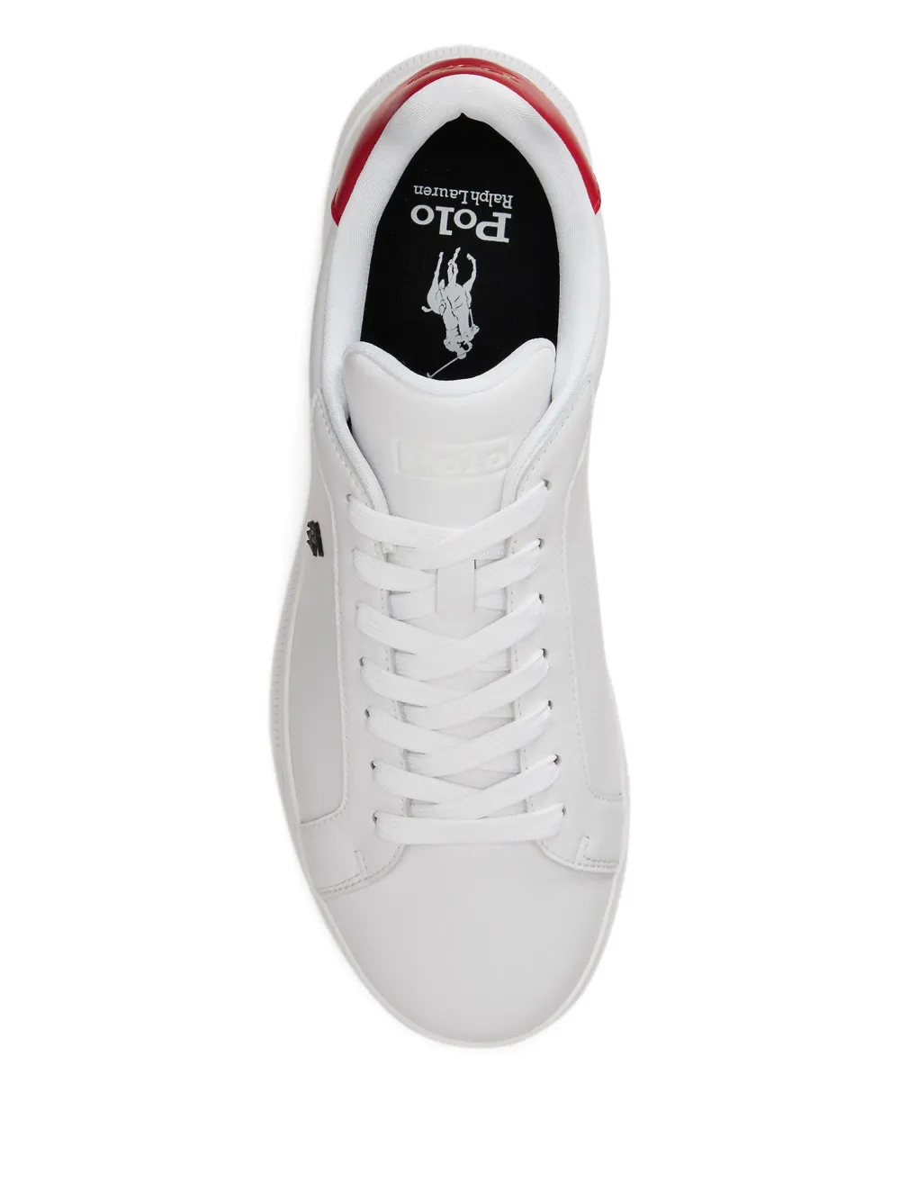 Polo Ralph Lauren Leren sneakers met logo Wit