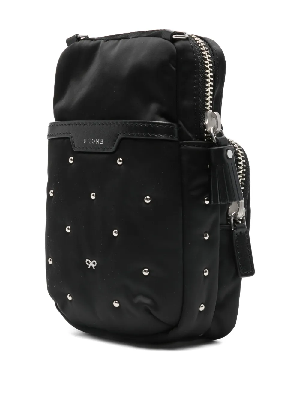 Anya Hindmarch Studded Mini Cross Body Bag In Black