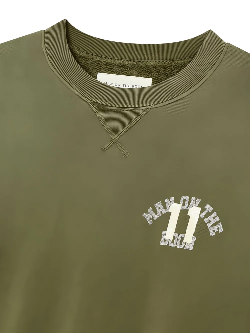 Man On The Boon. Logo-detailed Sweatshirt In Green