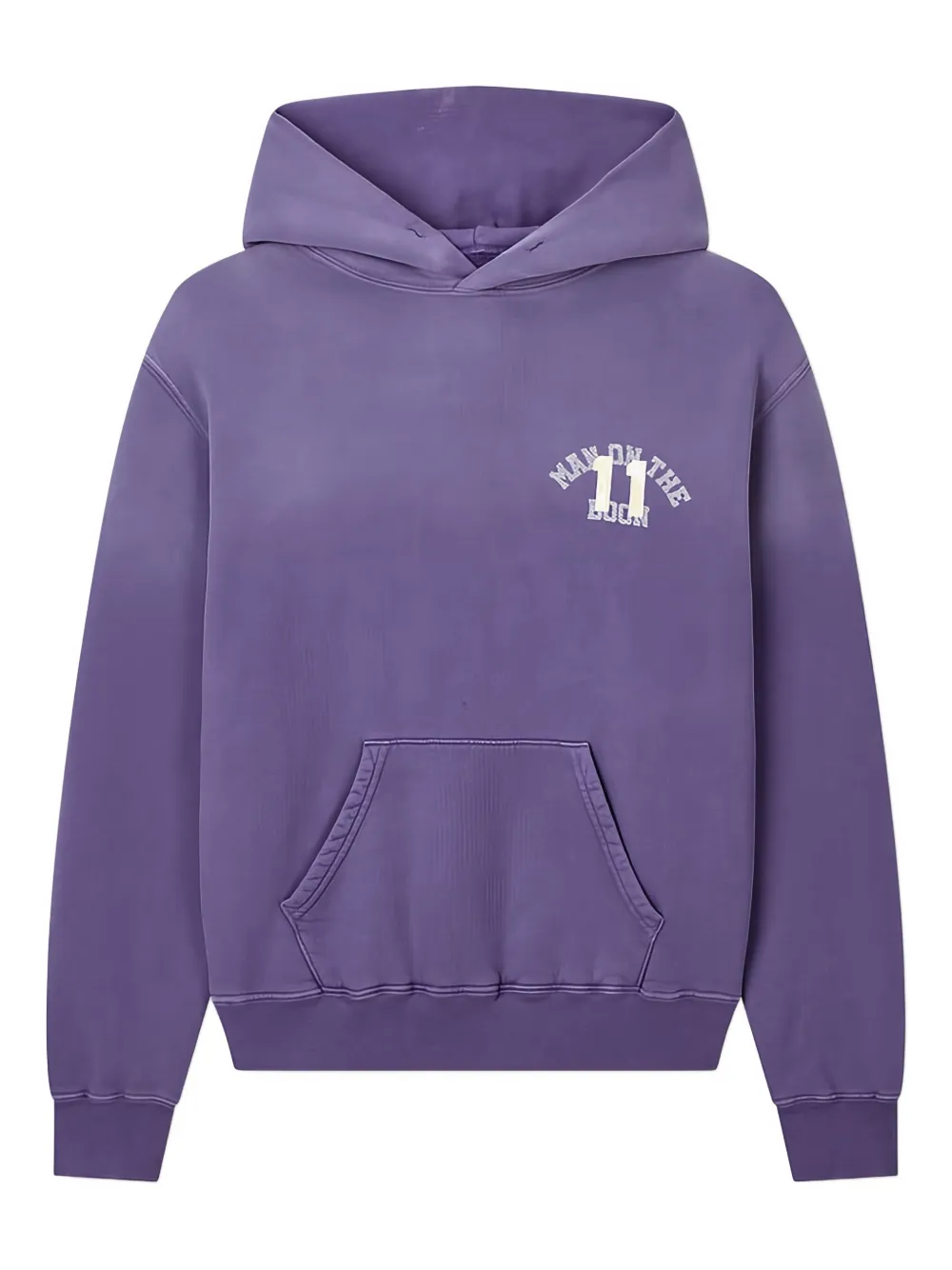 Man On The Boon. logo-embroidered hoodie | Purple | Image 1