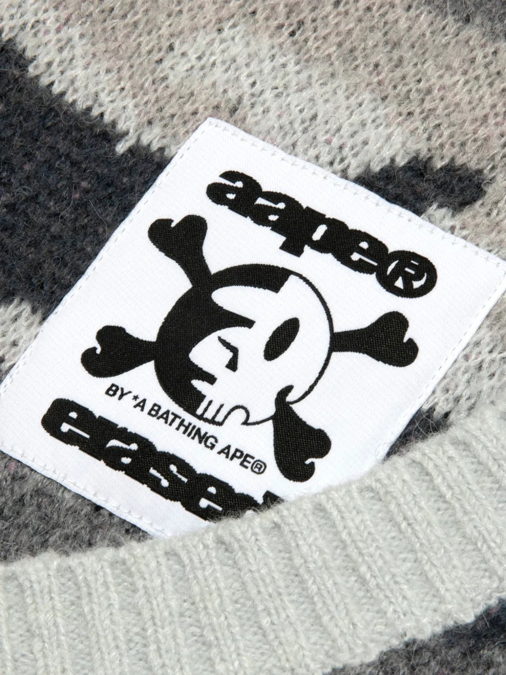 Aape By A Bathing Ape Camouflage Zip Hoodie In Gray