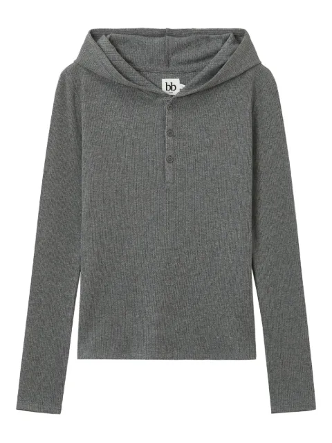 b+ab buttoned hoodie