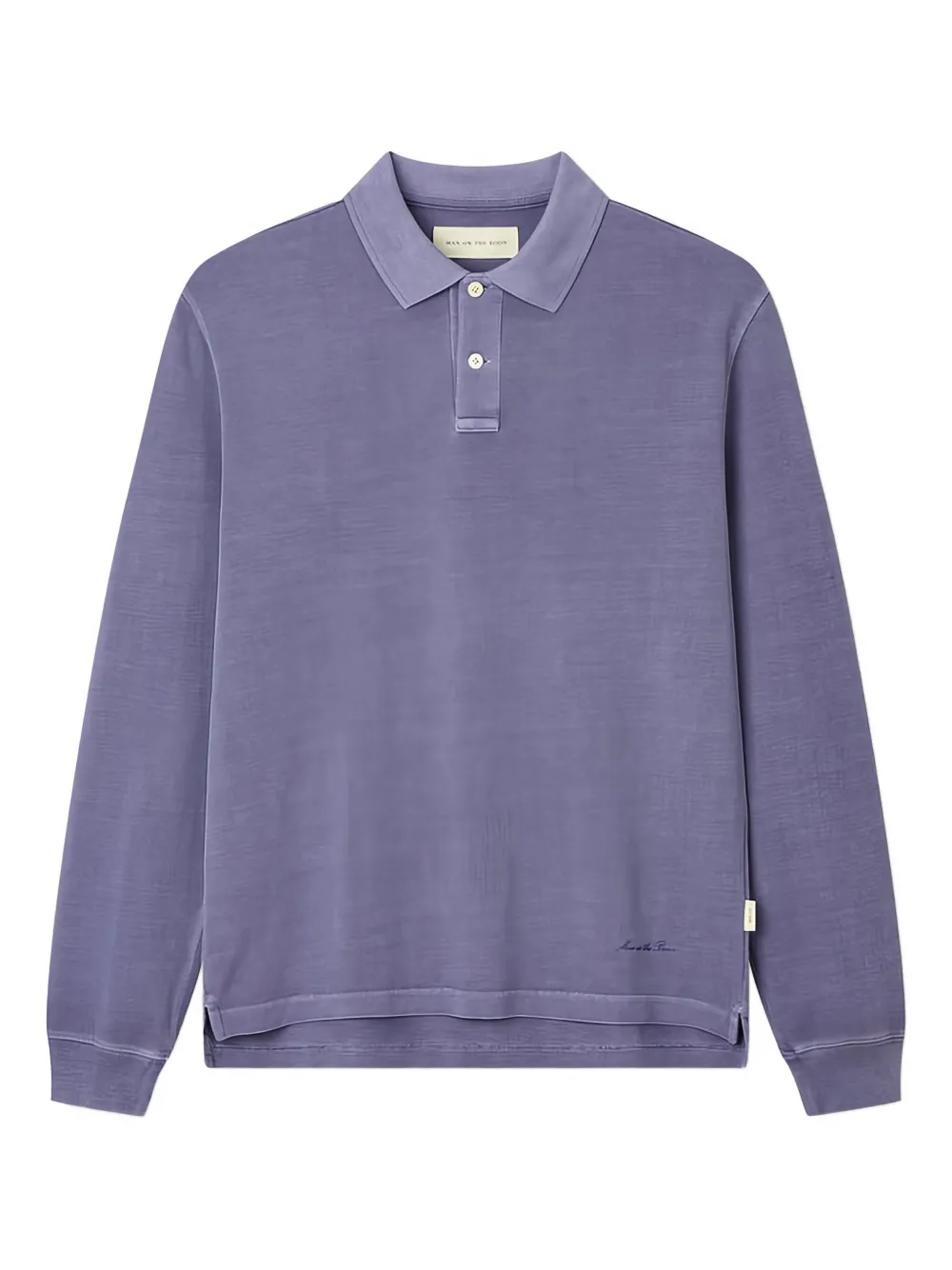 Man On The Boon. long-sleeve polo shirt - パープル Man On The Boon. long-sleeve polo shirt - パープル