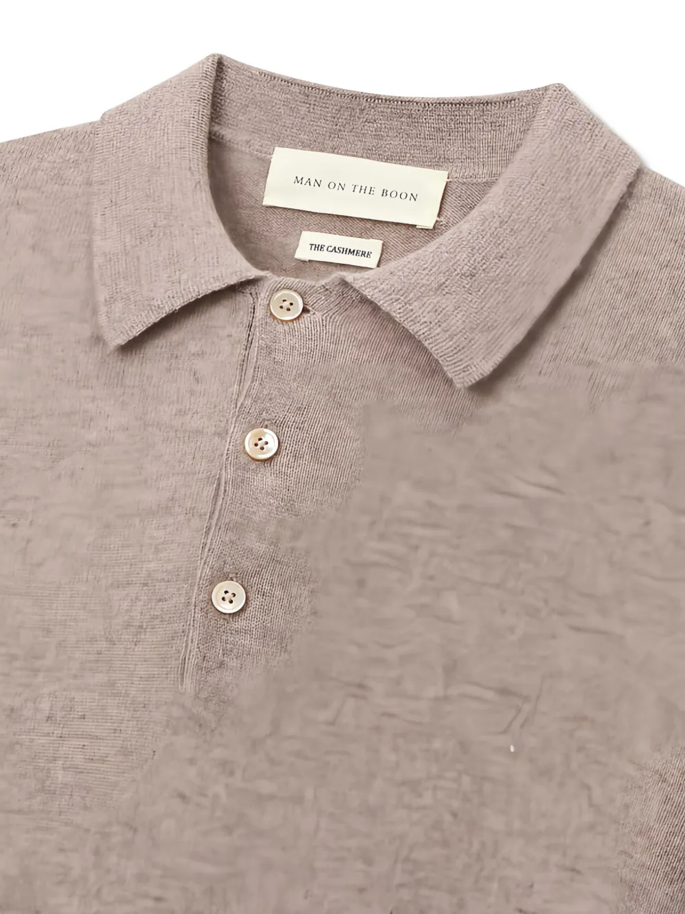 Man On The Boon. Cashmere Polo Shirt In Brown