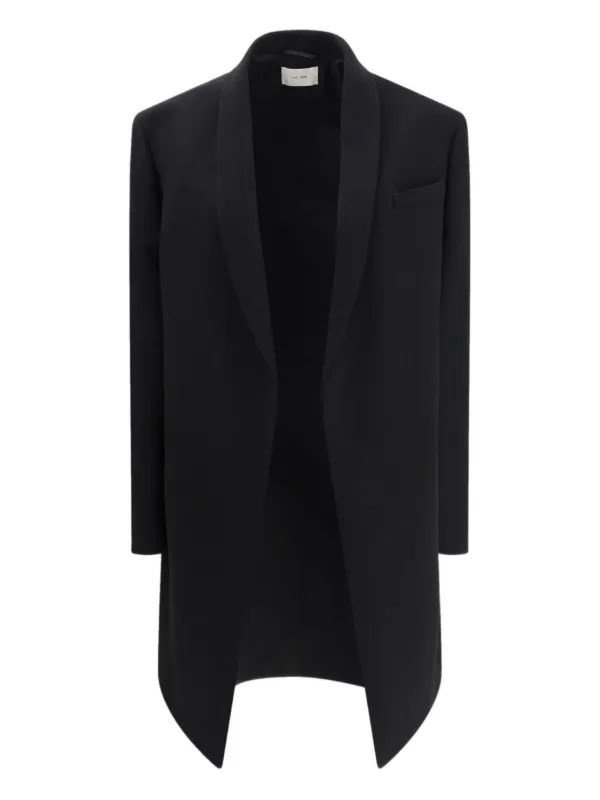 The Row Fedra Shawl-lapel Coat in Black