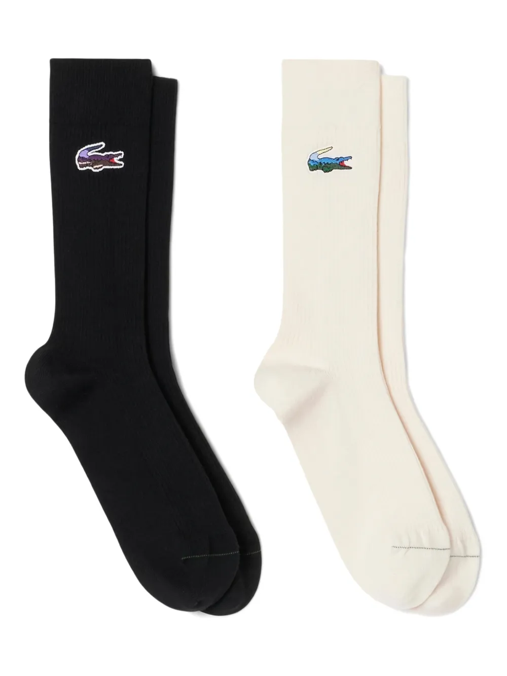 Lacoste set de  dos pares de calcetines con logo bordado | negro | Image 1