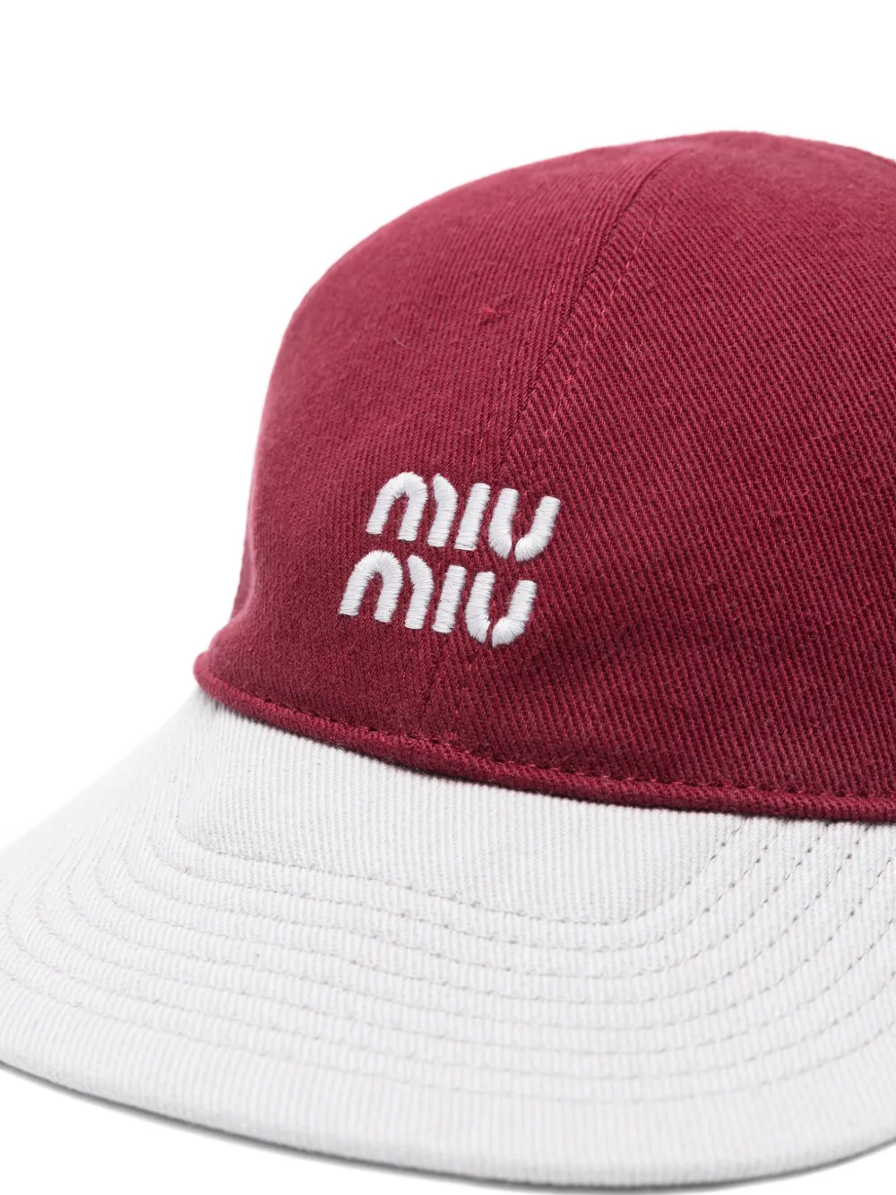 Miu Drill baseball cap Rood