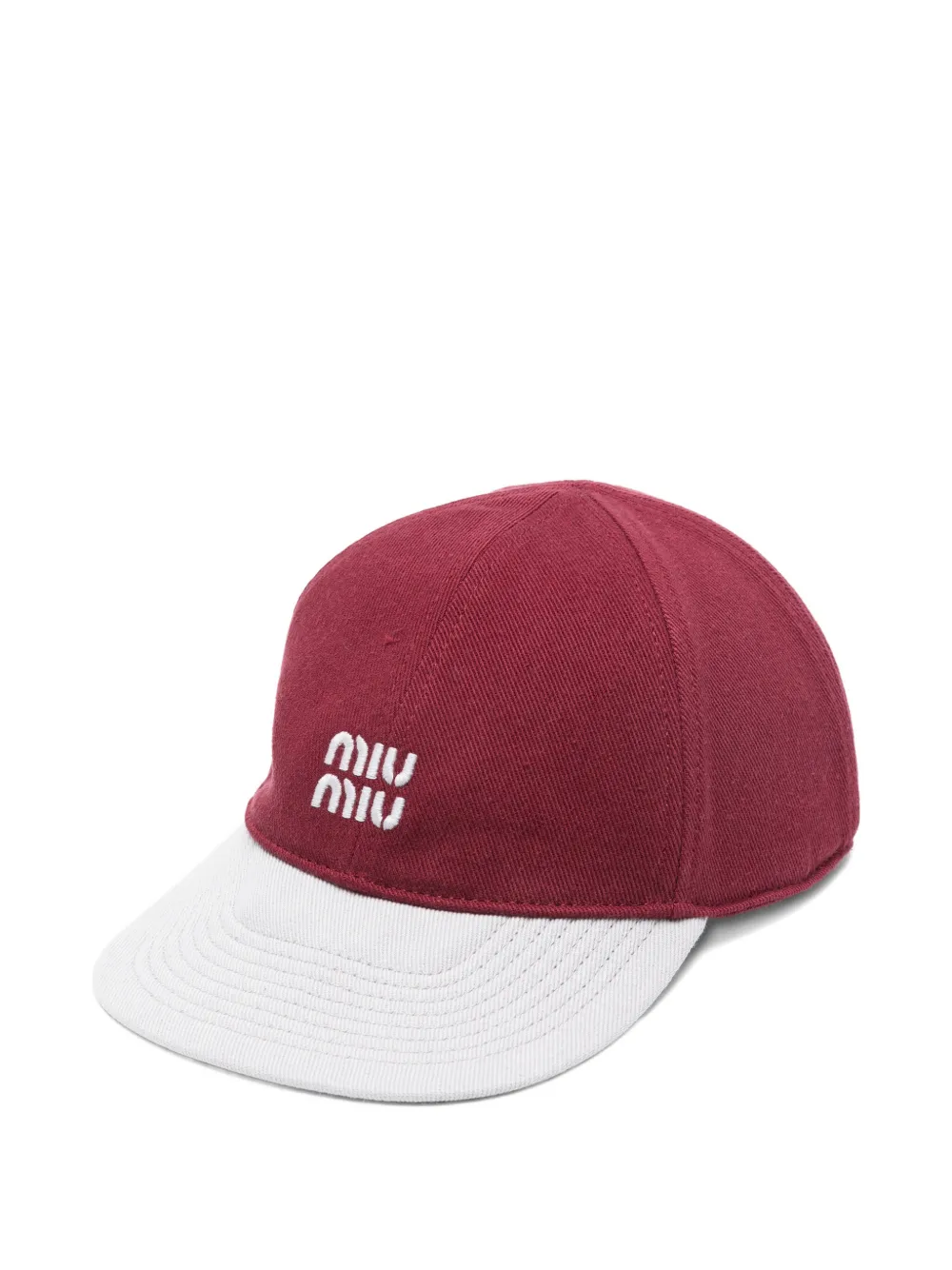 Miu Miu Drill baseball cap | Red | Image 1