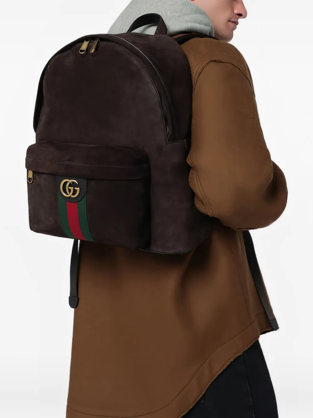 Gucci ZAINO MEDIO OPHIDIA - T.MORO/VRV - U | Image 2