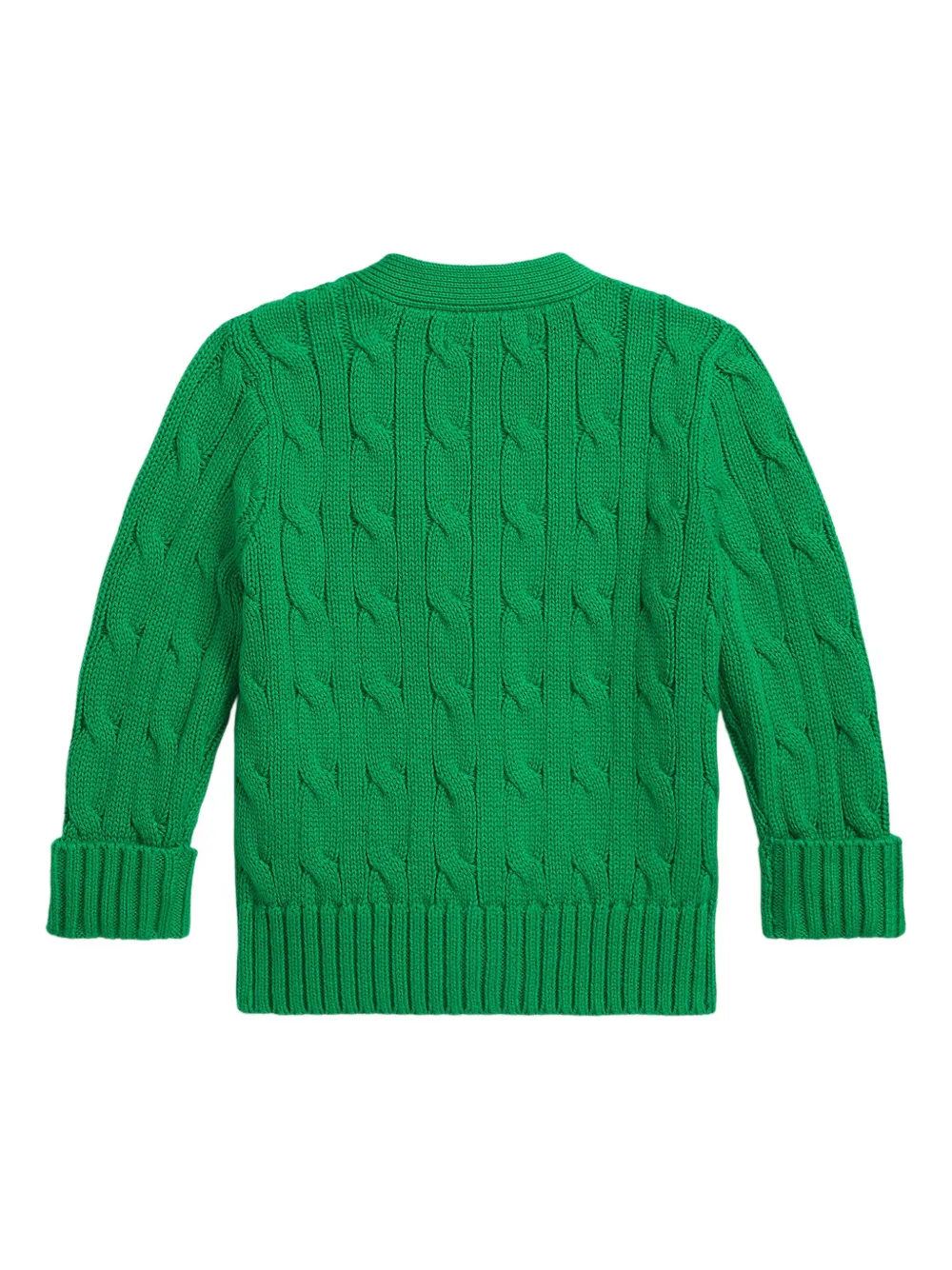 POLO RALPH LAUREN KIDS Kabelgebreid vest Groen