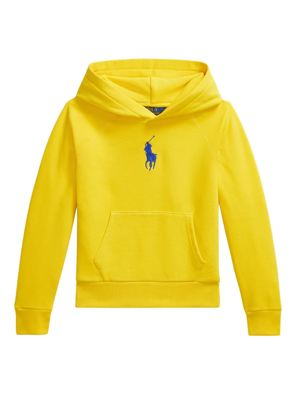POLO RALPH LAUREN KIDS logo-embroidered hoodie - Yellow