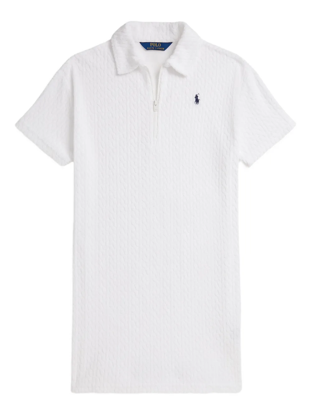 POLO RALPH LAUREN KIDS Abito corto in maglia - Bianco