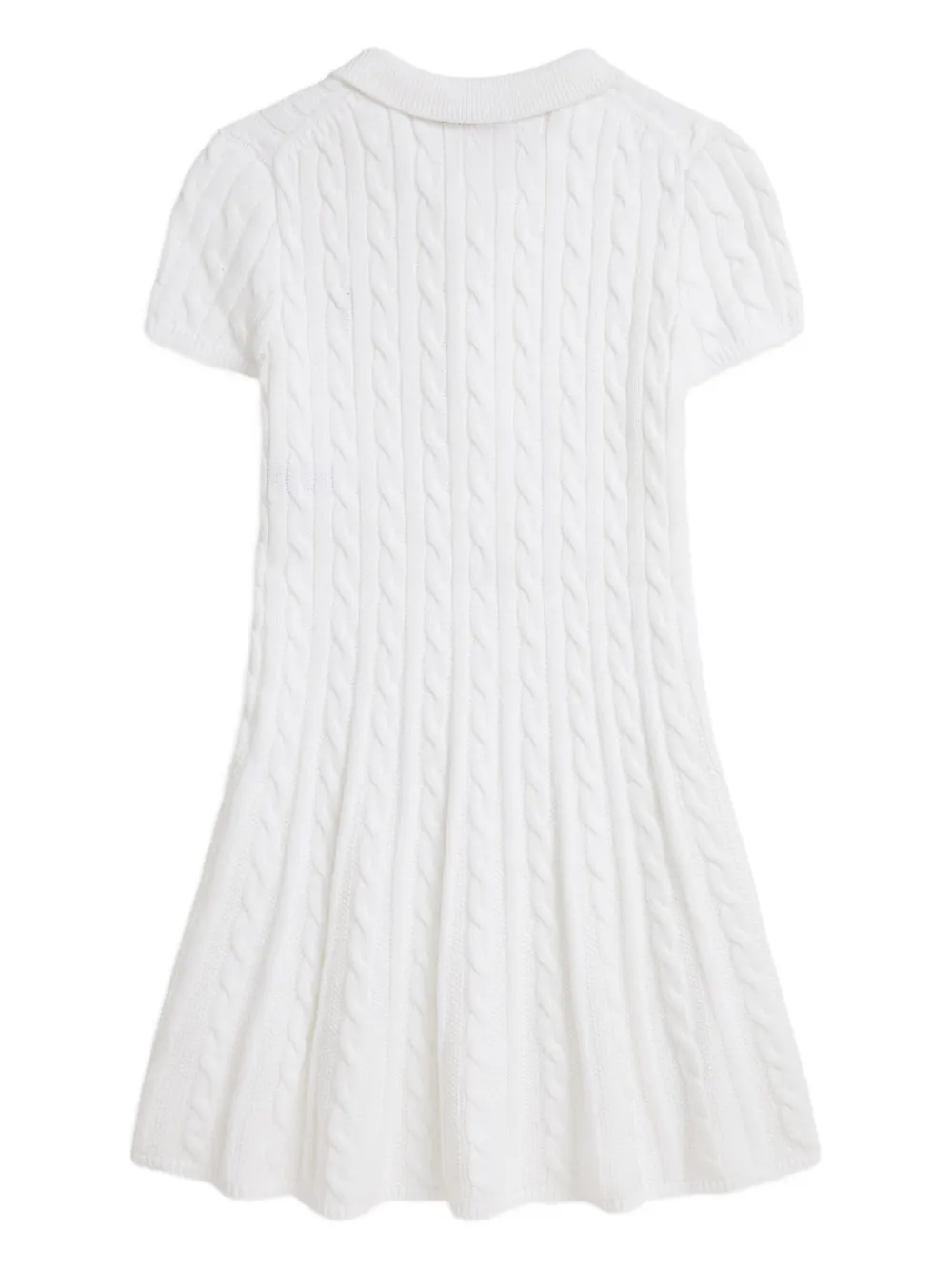 POLO RALPH LAUREN KIDS Kabelgebreide polojurk Wit