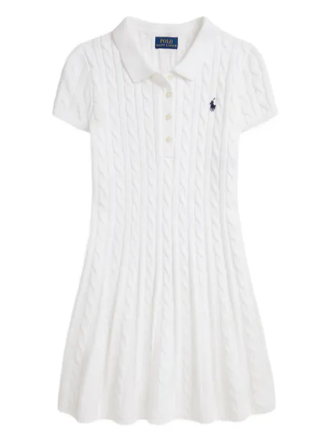 POLO RALPH LAUREN KIDS cable-knit polo dress