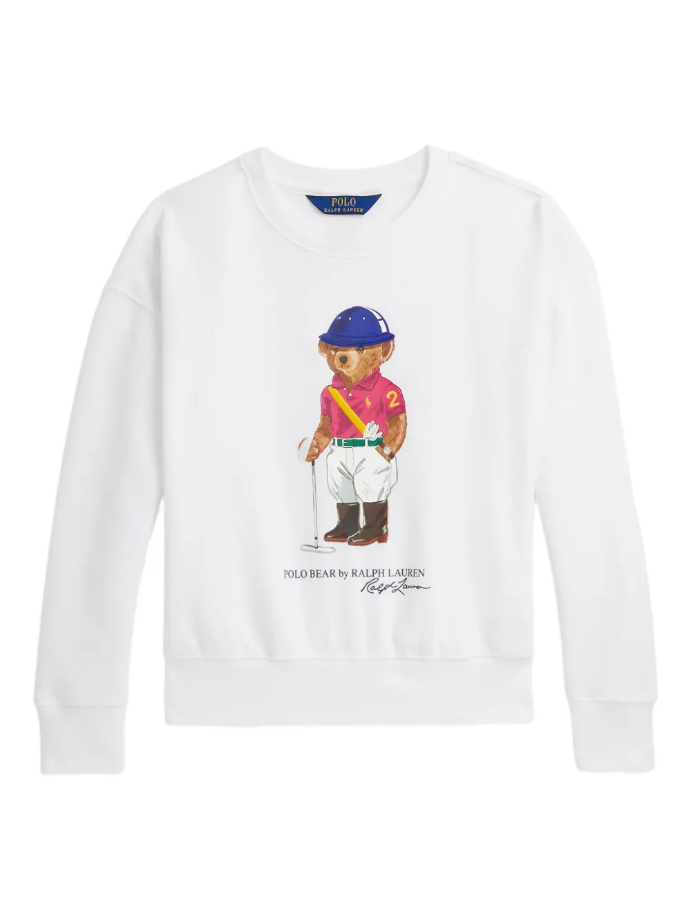 POLO RALPH LAUREN KIDS Felpa Polo Bear - Bianco