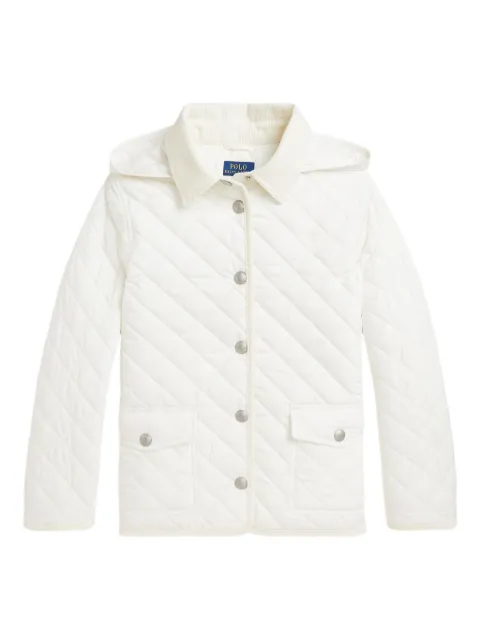 POLO RALPH LAUREN KIDS quilted corduroy-collar jacket