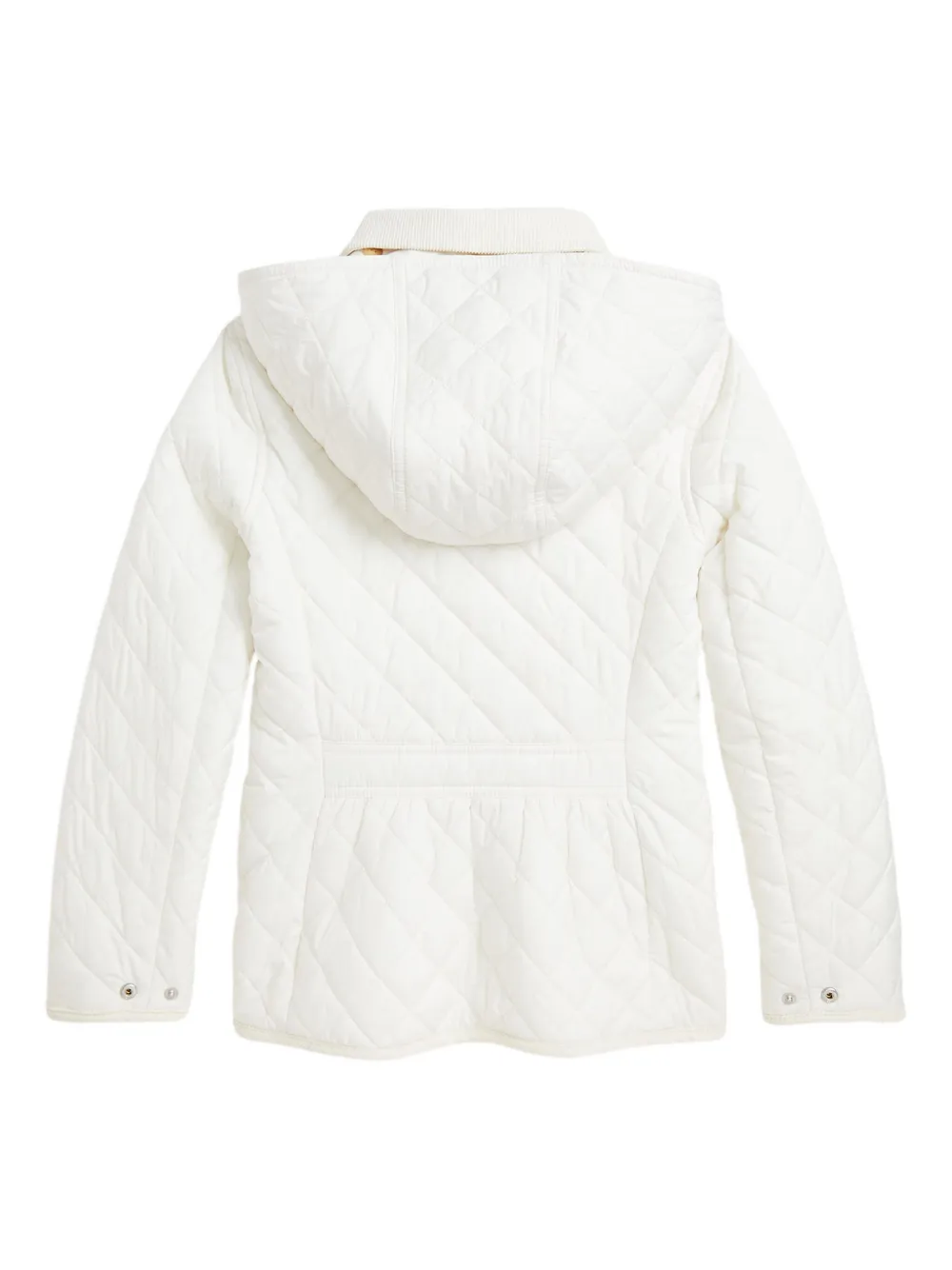 POLO RALPH LAUREN KIDS Gewatteerd jack met ribfluwelen kraag Wit