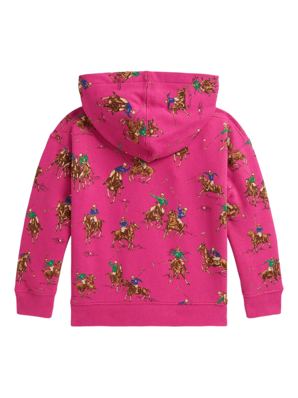 POLO RALPH LAUREN KIDS Hoodie met ruiterprint Roze