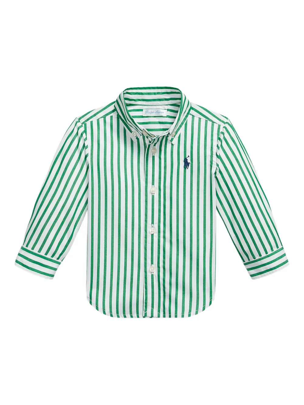 POLO RALPH LAUREN KIDS striped shirt - Grün