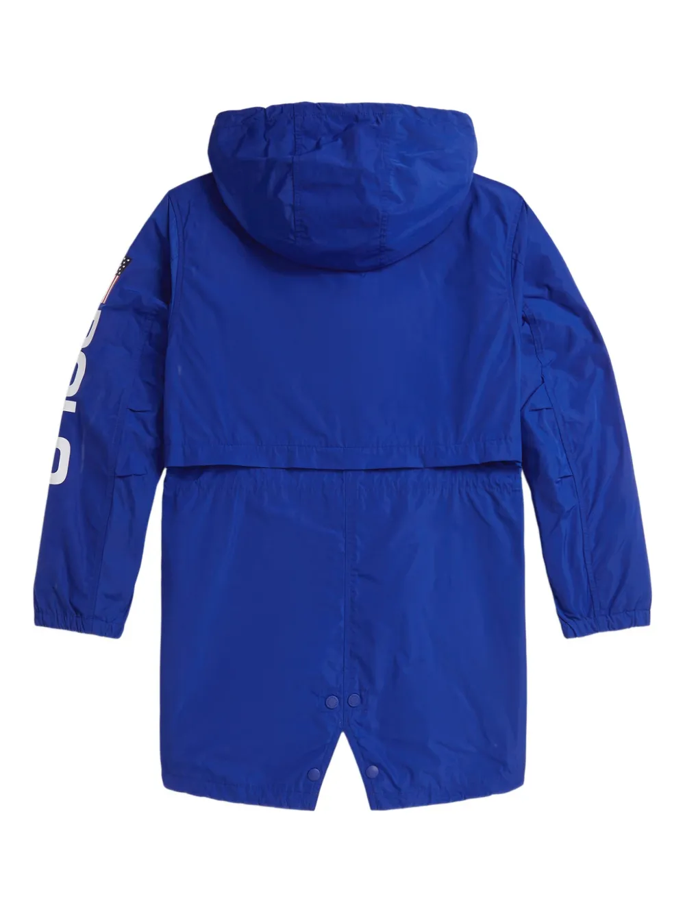 Polo Ralph Lauren Logo-embroidered Hooded Jacket In Blue