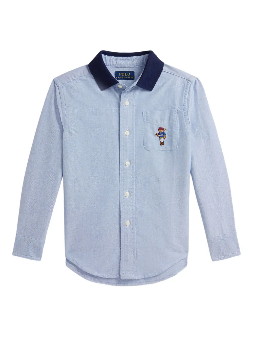 POLO RALPH LAUREN KIDS Polo Bear Oxford shirt - Blue