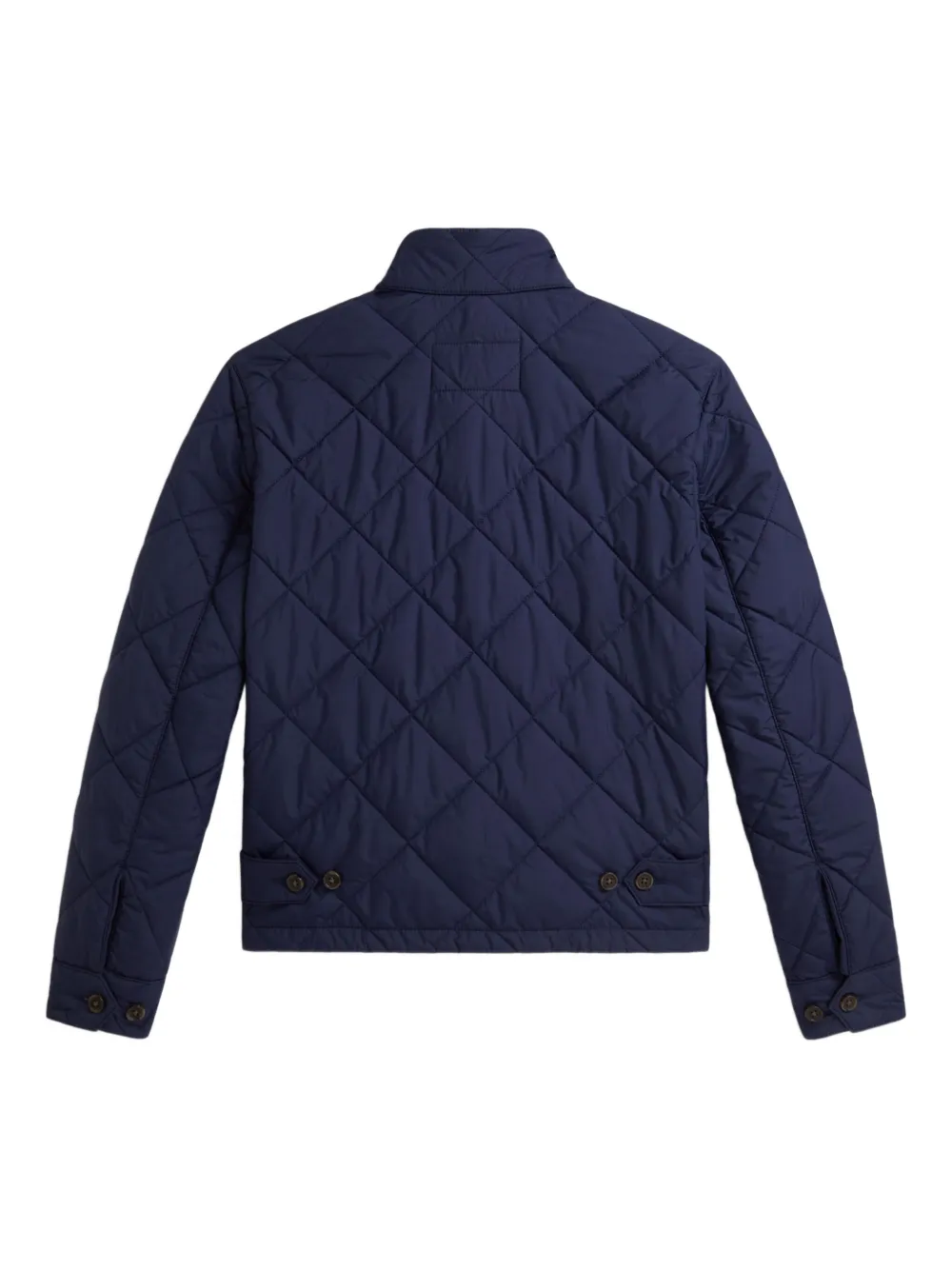 Polo Ralph Lauren Quilted Long-sleeve Jacket In Blue