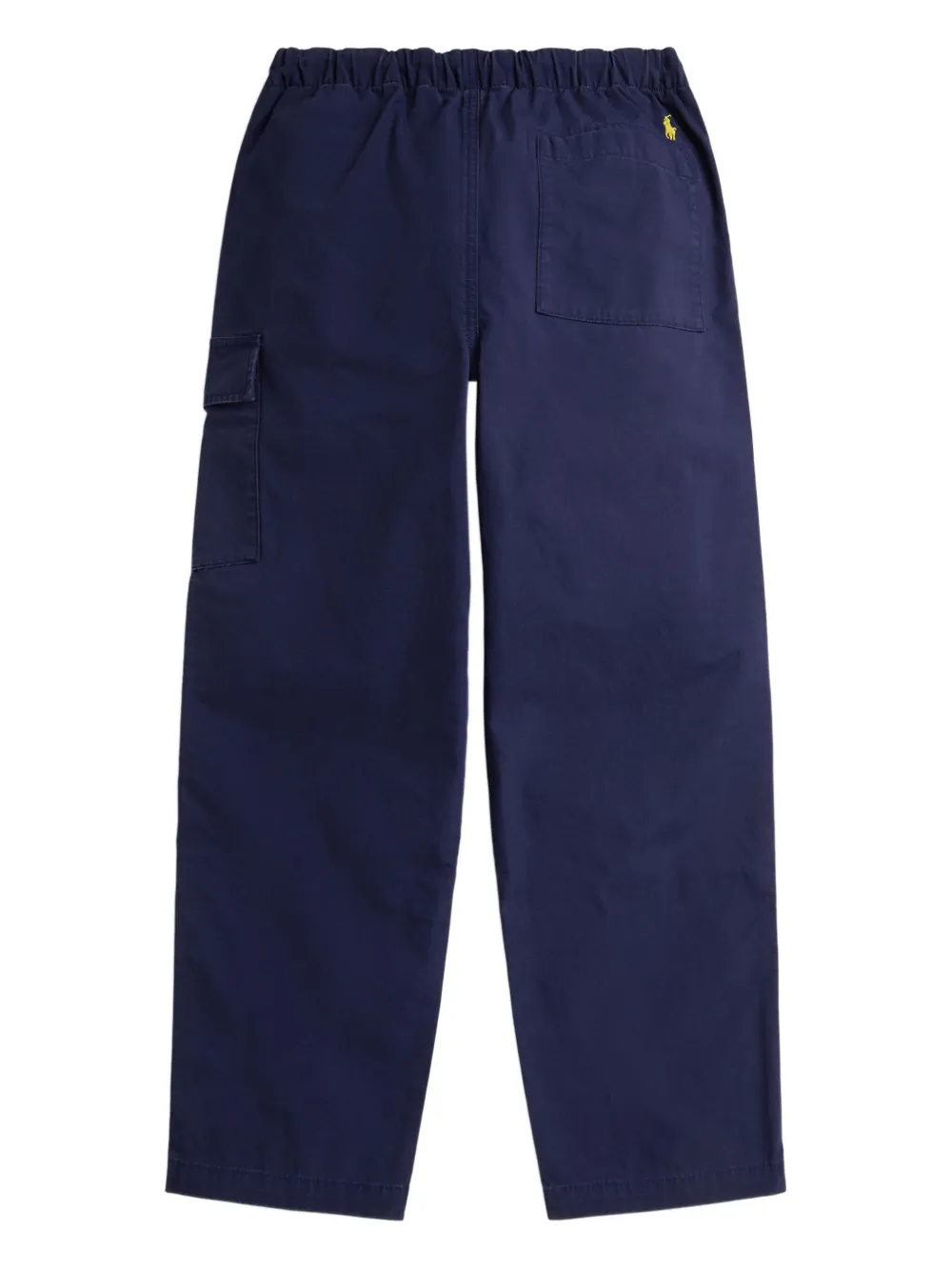 POLO RALPH LAUREN KIDS Katoenen canvas cargo broek met borduurwerk - Blauw