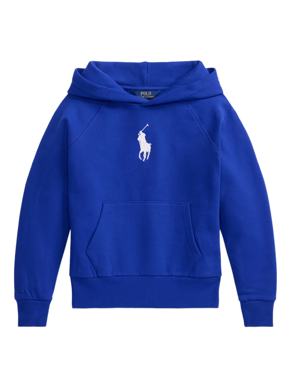 POLO RALPH LAUREN KIDS logo-embroidered hoodie - Blue