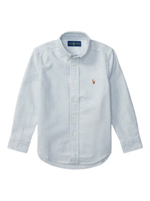 POLO RALPH LAUREN KIDS striped buttoned cotton shirt