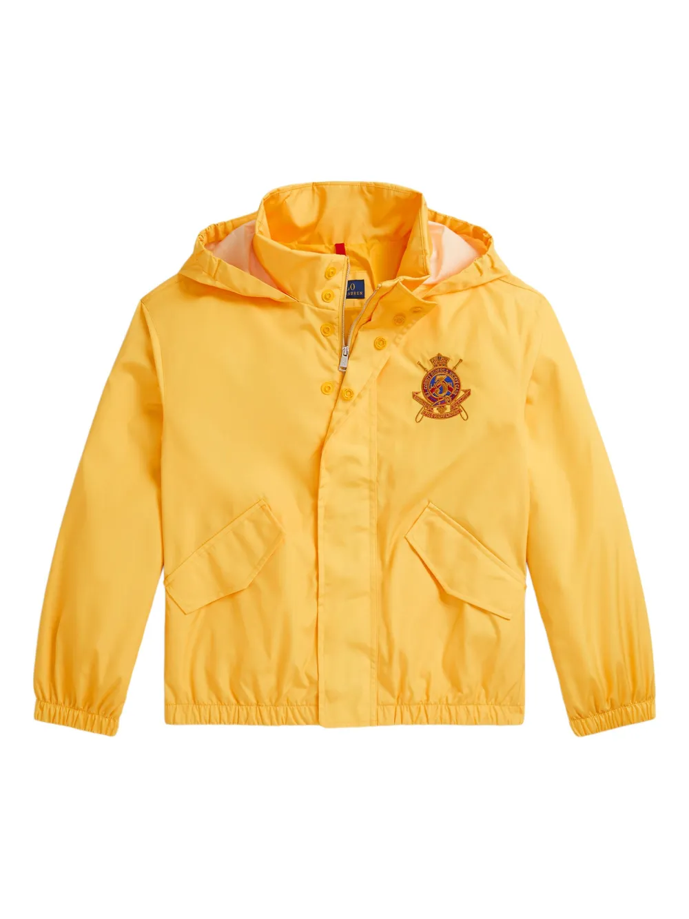 Polo Ralph Lauren Equestrian-print Jacket In Yellow