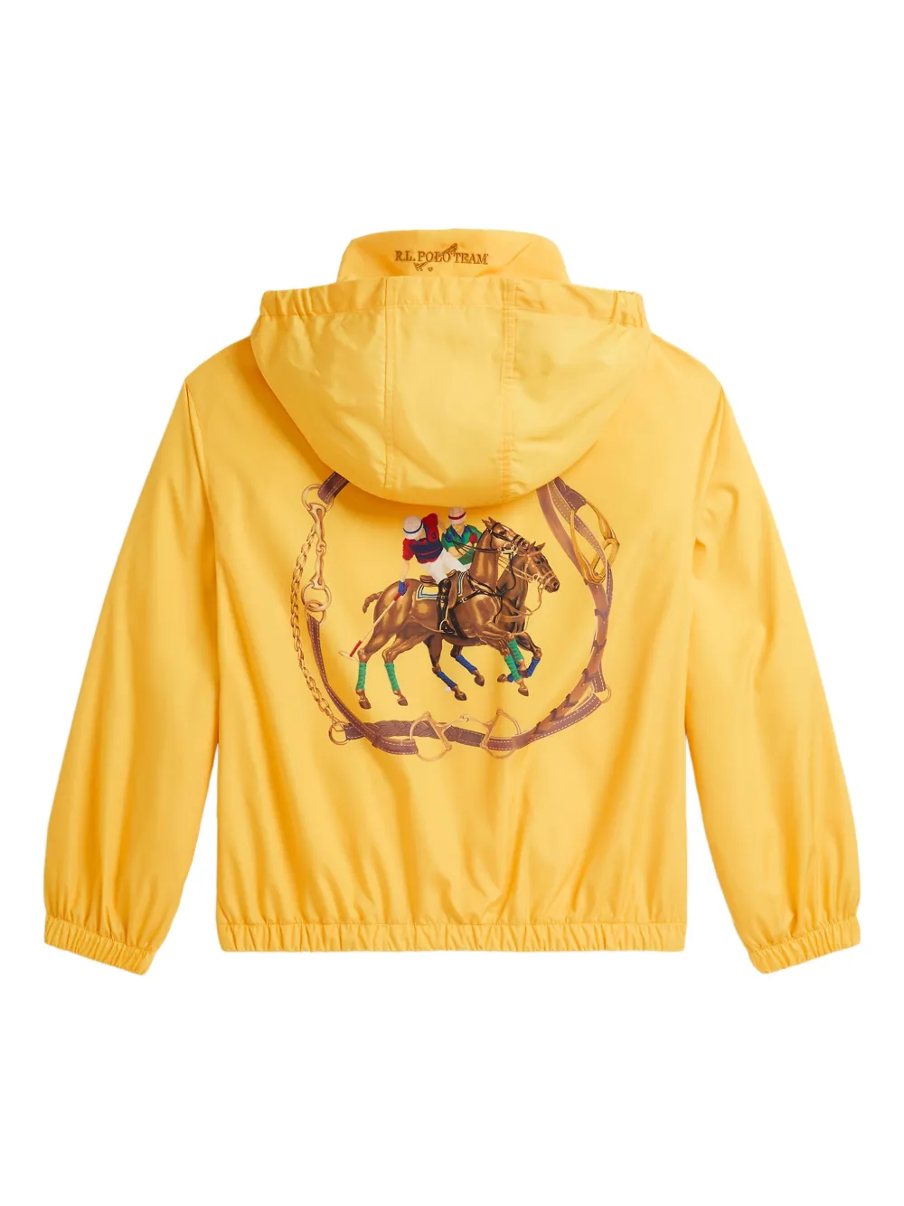 Polo Ralph Lauren Equestrian-print Jacket In Yellow