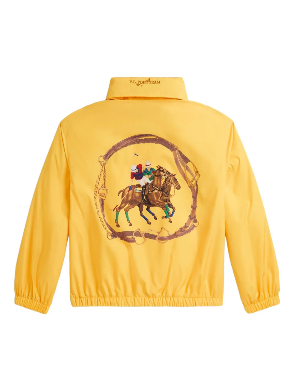 Polo Ralph Lauren Equestrian-print Jacket In Yellow