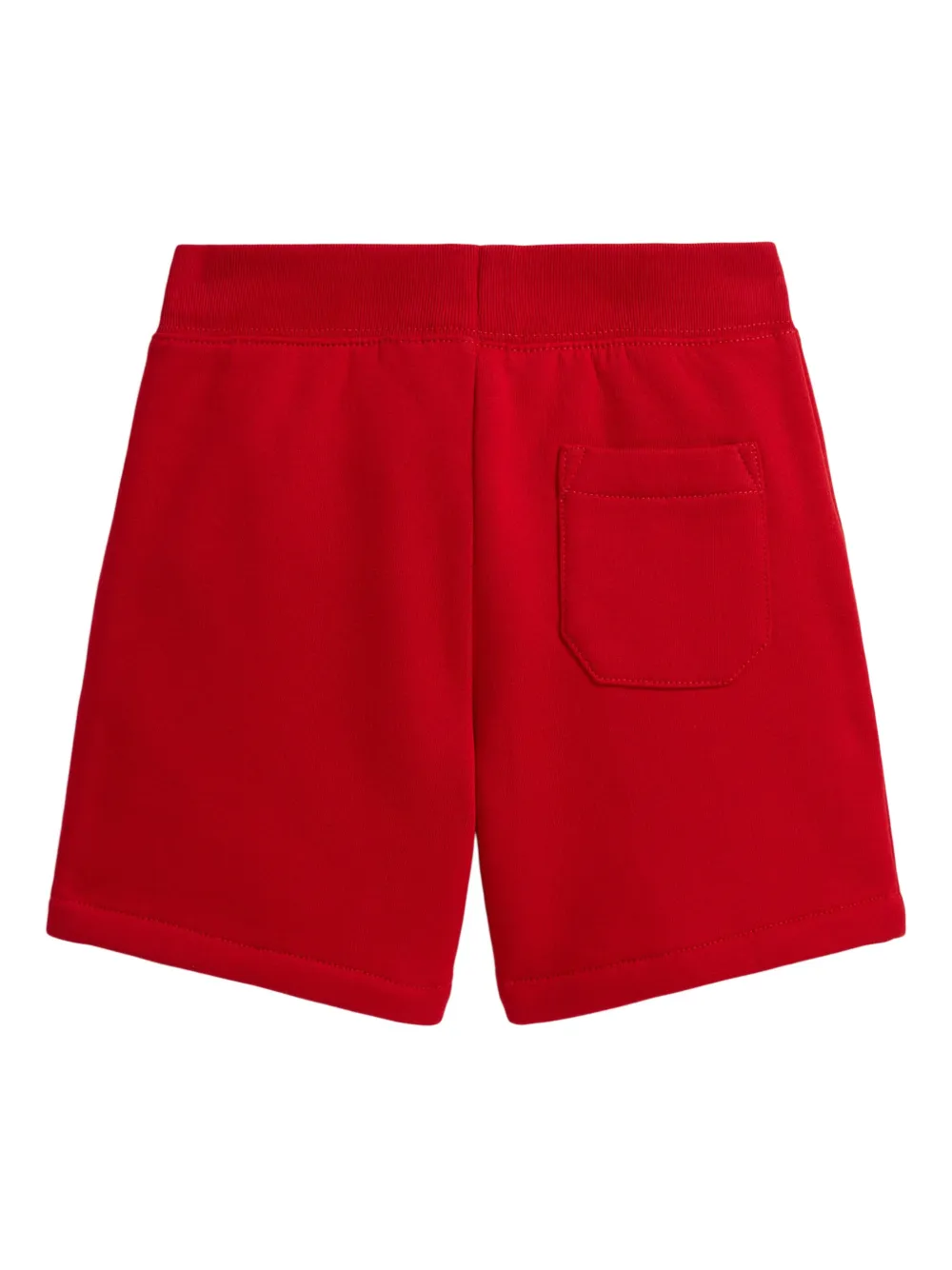 POLO RALPH LAUREN KIDS Fleece shorts met ponyprint Rood