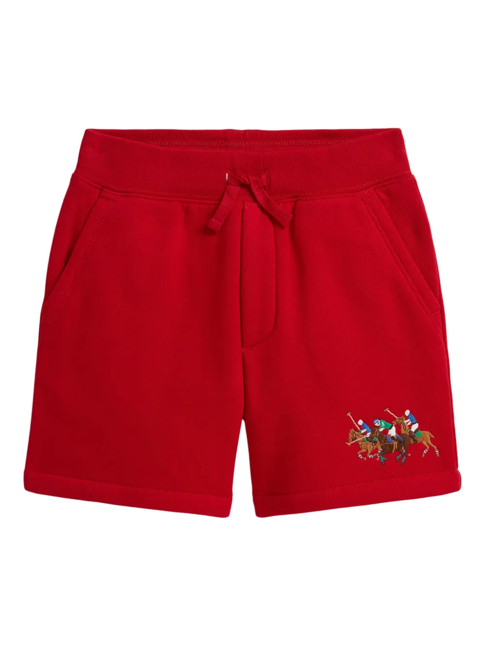 POLO RALPH LAUREN KIDS Shorts in pile - Rosso
