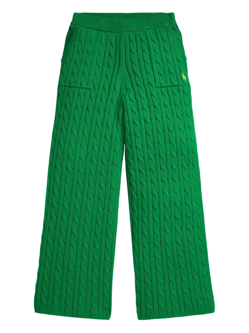 POLO RALPH LAUREN KIDS Pantaloni con ricamo - Verde